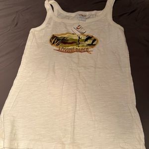Womens cream color tank.  Size medium brand new with tags